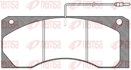 REMSA JCA 585.40 Brake Pad Set, disc brake