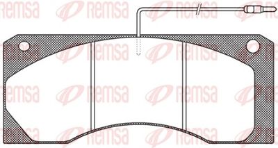 Brake Pad Set, disc brake REMSA JCA 585.40