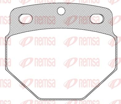 Brake Pad Set, disc brake REMSA JCA 615.00