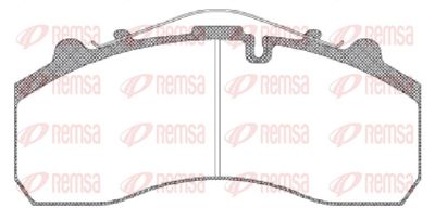 Brake Pad Set, disc brake REMSA JCA 637.00