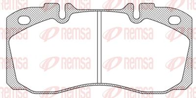 Brake Pad Set, disc brake REMSA JCA 640.00