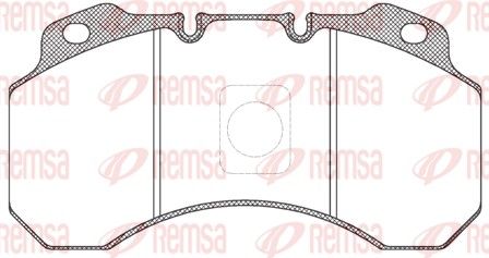 REMSA JCA 680.00 Brake Pad Set, disc brake