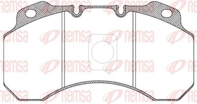Brake Pad Set, disc brake REMSA JCA 680.00