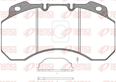 Brake Pad Set, disc brake REMSA JCA 680.30