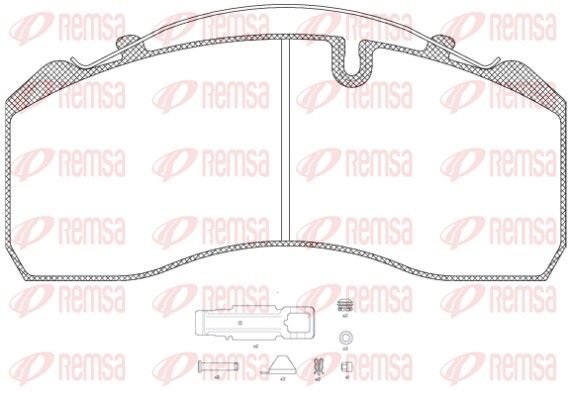 REMSA JCA 814.80 Brake Pad Set, disc brake
