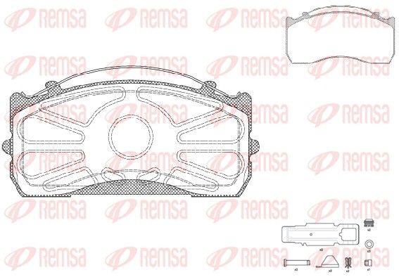REMSA JCA 815.80 Brake Pad Set, disc brake