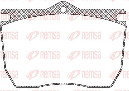 REMSA JCA 824.00 Brake Pad Set, disc brake