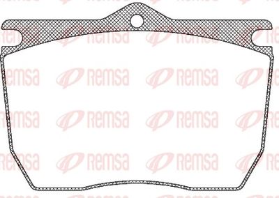 Brake Pad Set, disc brake REMSA JCA 824.00