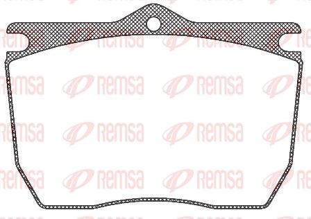 REMSA JCA 824.20 Brake Pad Set, disc brake