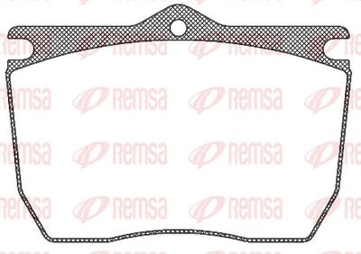 Brake Pad Set, disc brake REMSA JCA 824.20