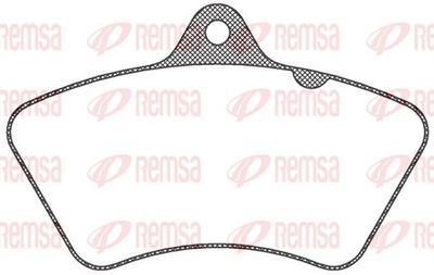Brake Pad Set, disc brake REMSA JCA 826.00