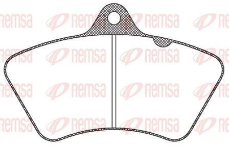 REMSA JCA 826.20 Brake Pad Set, disc brake
