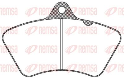 Brake Pad Set, disc brake REMSA JCA 826.20