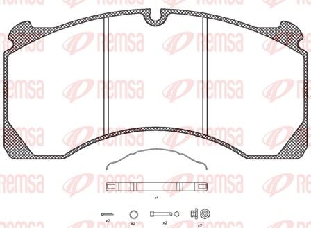 REMSA JCA 847.80 Brake Pad Set, disc brake