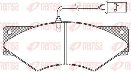 REMSA JCA 436.40 Brake Pad Set, disc brake