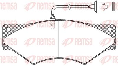 Brake Pad Set, disc brake REMSA JCA 436.40