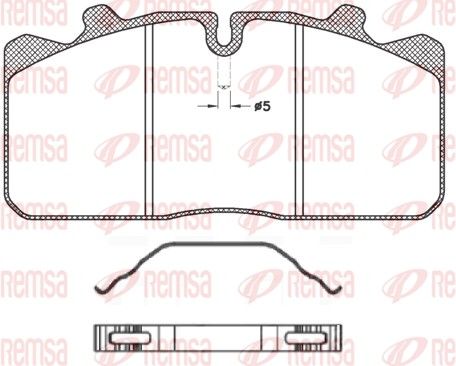 REMSA JCA 658.00 Brake Pad Set, disc brake