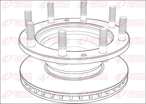 REMSA NCA1003.20 Brake Disc