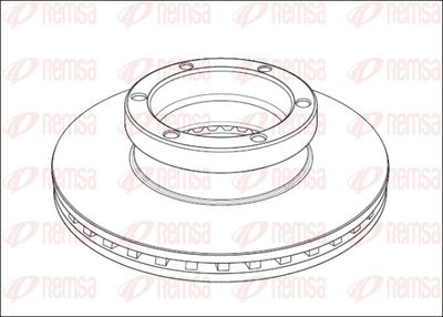 Brake Disc REMSA NCA1004.20