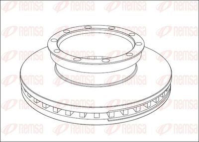 Brake Disc REMSA NCA1010.20