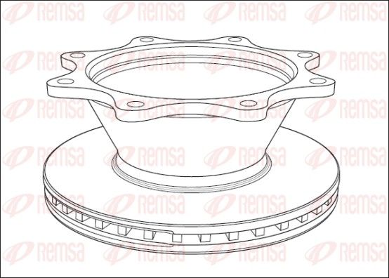 REMSA NCA1012.20 Brake Disc