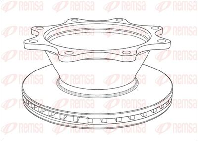 Brake Disc REMSA NCA1012.20