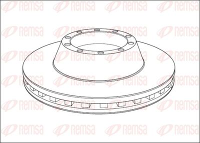 Brake Disc REMSA NCA1013.20