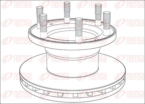 REMSA NCA1016.20 Brake Disc