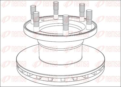 Brake Disc REMSA NCA1016.20