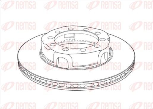 REMSA NCA1017.20 Brake Disc