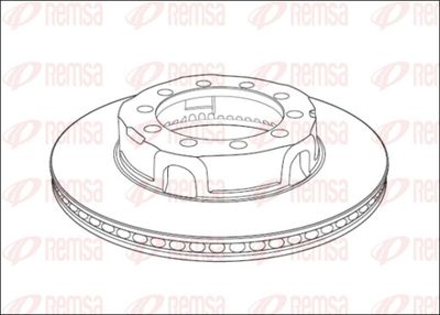 Brake Disc REMSA NCA1017.20