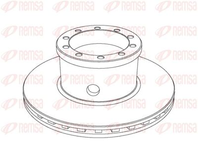 Brake Disc REMSA NCA1019.20