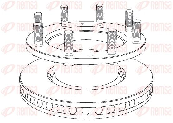 REMSA NCA1021.20 Brake Disc