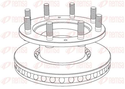 Brake Disc REMSA NCA1021.20