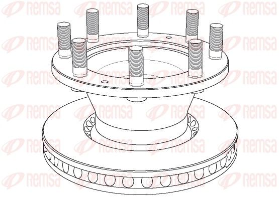 REMSA NCA1022.20 Brake Disc