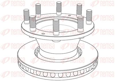 Brake Disc REMSA NCA1022.20