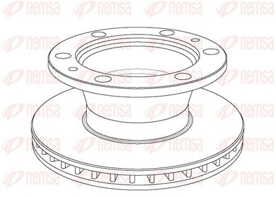 Brake Disc REMSA NCA1023.20