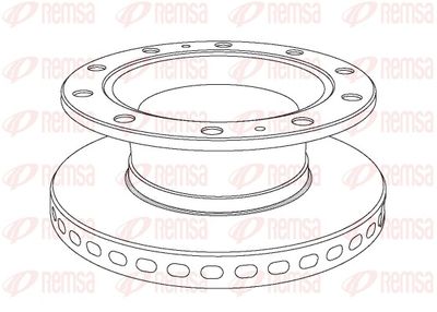 Brake Disc REMSA NCA1024.20