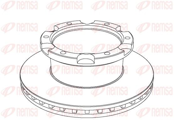 REMSA NCA1036.20 Brake Disc
