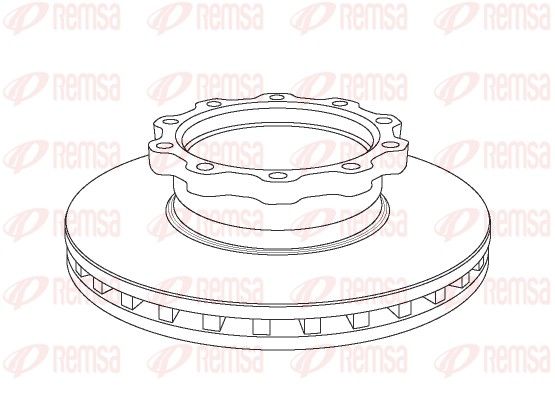 REMSA NCA1038.20 Brake Disc