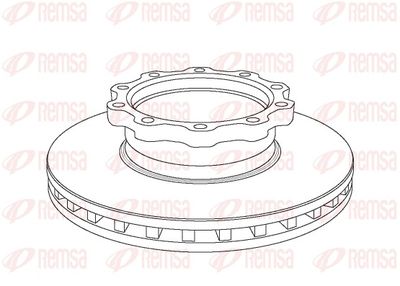 Brake Disc REMSA NCA1038.20