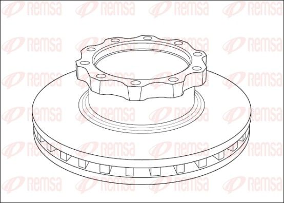 REMSA NCA1039.20 Brake Disc
