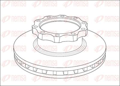Brake Disc REMSA NCA1039.20