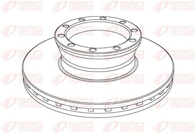 Brake Disc REMSA NCA1041.20