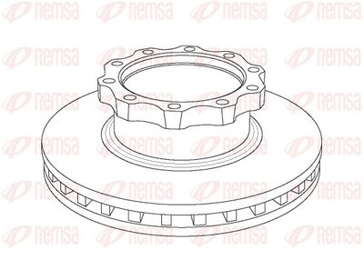 Brake Disc REMSA NCA1042.20