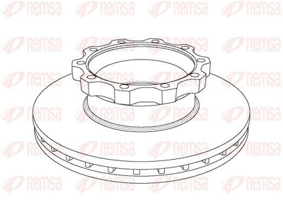 Brake Disc REMSA NCA1044.20