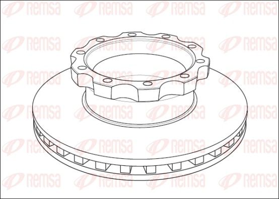REMSA NCA1045.20 Brake Disc