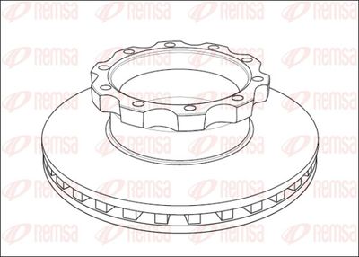 Brake Disc REMSA NCA1045.20