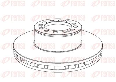 Brake Disc REMSA NCA1046.20