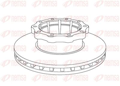 Brake Disc REMSA NCA1048.20